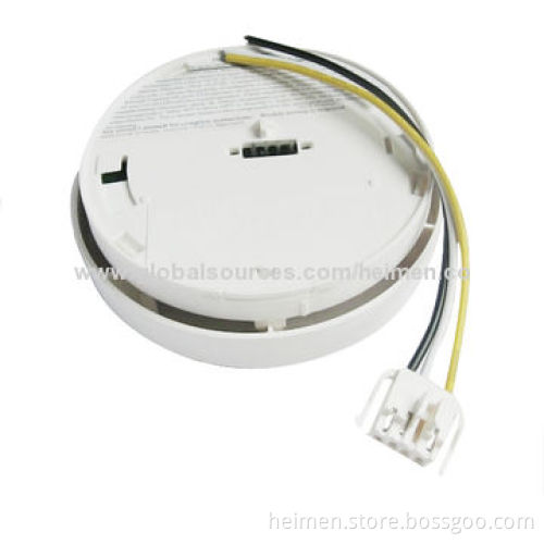 Wired Interconnected Photoelectric Heat and Smoke Alarm with 9V Backup BatteryNew
